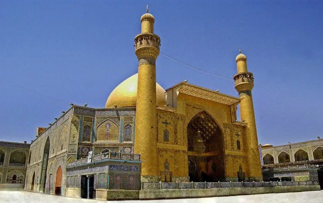 نمای واقعی حرم امام علی علیهالسلام در نجف